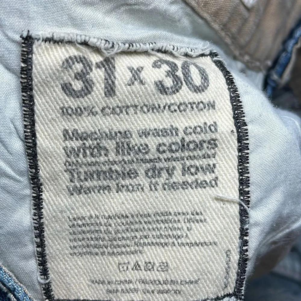 Y2K Express Slim Boot Cut Jeans, Low rise, Thick Topstitching, 31 x 30
